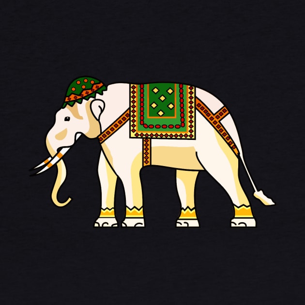 Watercolor Tribal Elephant Clothing Artwork by PatrioTEEism